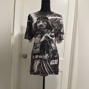 Star Wars large black and white Graphic T-shirt